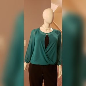 Sheer, Draped Super Fashionable Top